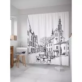 Шторка-занавеска для ванной JOYARTY