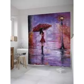 Шторка-занавеска для ванной JOYARTY