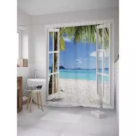 Шторка-занавеска для ванной JOYARTY