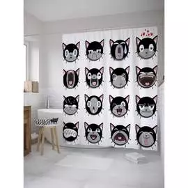 Шторка-занавеска для ванной JOYARTY