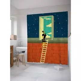 Шторка-занавеска для ванной JOYARTY