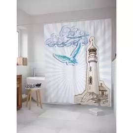 Шторка-занавеска для ванной JOYARTY