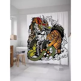 Шторка-занавеска для ванной JOYARTY