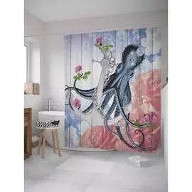Шторка-занавеска для ванной JOYARTY
