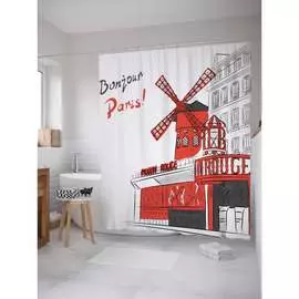 Шторка-занавеска для ванной JOYARTY