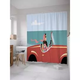 Шторка-занавеска для ванной JOYARTY