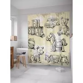 Шторка-занавеска для ванной JOYARTY