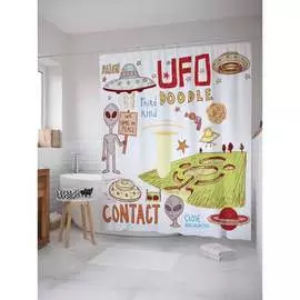 Шторка-занавеска для ванной JOYARTY