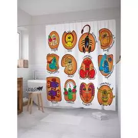 Шторка-занавеска для ванной JOYARTY