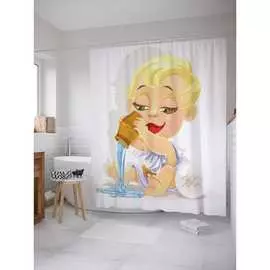 Шторка-занавеска для ванной JOYARTY