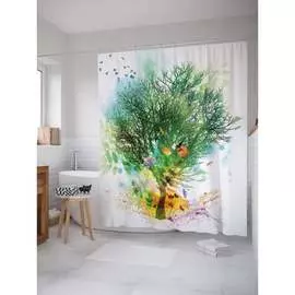 Шторка-занавеска для ванной JOYARTY