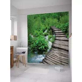 Шторка-занавеска для ванной JOYARTY