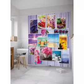 Шторка-занавеска для ванной JOYARTY