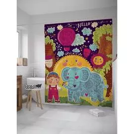 Шторка-занавеска для ванной JOYARTY