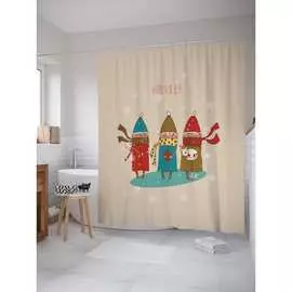 Шторка-занавеска для ванной JOYARTY