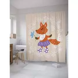 Шторка-занавеска для ванной JOYARTY