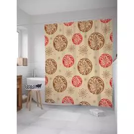 Шторка-занавеска для ванной JOYARTY