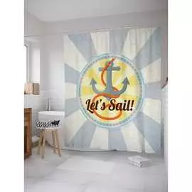 Шторка-занавеска для ванной JOYARTY