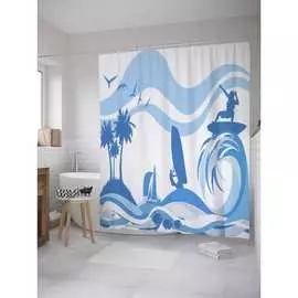 Шторка-занавеска для ванной JOYARTY