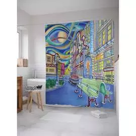 Шторка-занавеска для ванной JOYARTY