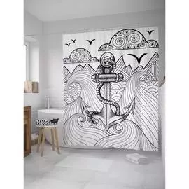 Шторка-занавеска для ванной JOYARTY