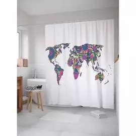 Шторка-занавеска для ванной JOYARTY