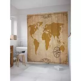 Шторка-занавеска для ванной JOYARTY