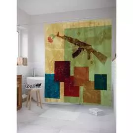 Шторка-занавеска для ванной JOYARTY