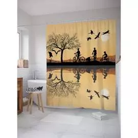 Шторка-занавеска для ванной JOYARTY