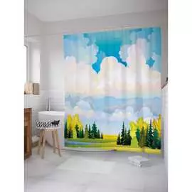 Шторка-занавеска для ванной JOYARTY