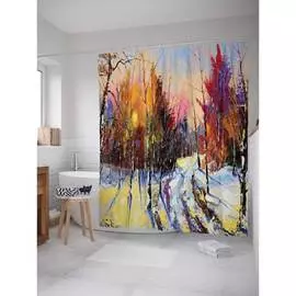 Шторка-занавеска для ванной JOYARTY