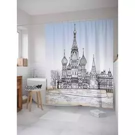 Шторка-занавеска для ванной JOYARTY