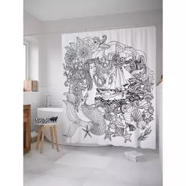 Шторка-занавеска для ванной JOYARTY