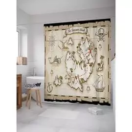 Шторка-занавеска для ванной JOYARTY