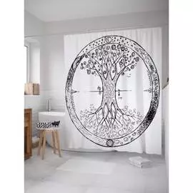 Шторка-занавеска для ванной JOYARTY