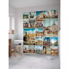 Шторка-занавеска для ванной JOYARTY