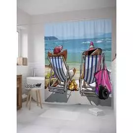 Шторка-занавеска для ванной JOYARTY