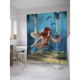 Шторка-занавеска для ванной JOYARTY