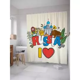 Шторка-занавеска для ванной JOYARTY