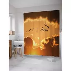 Шторка-занавеска для ванной JOYARTY