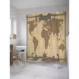 Шторка-занавеска для ванной JOYARTY