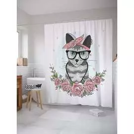 Шторка-занавеска для ванной JOYARTY