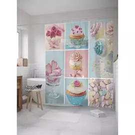 Шторка-занавеска для ванной JOYARTY