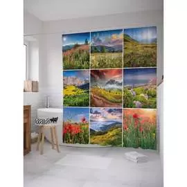 Шторка-занавеска для ванной JOYARTY