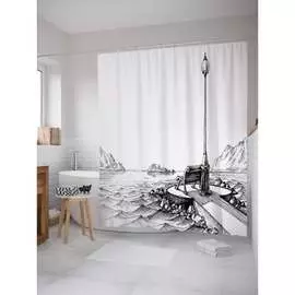 Шторка-занавеска для ванной JOYARTY