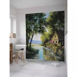 Шторка-занавеска для ванной JOYARTY