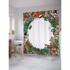 Шторка-занавеска для ванной JOYARTY