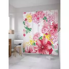 Шторка-занавеска для ванной JOYARTY