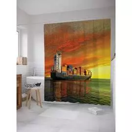 Шторка-занавеска для ванной JOYARTY