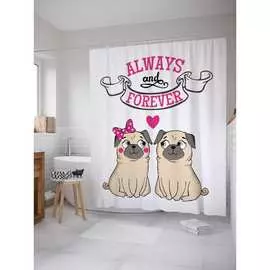 Шторка-занавеска для ванной JOYARTY